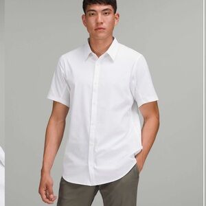 Lululemon Airing Easy Short Sleeve Shirt Bright White Size Large
